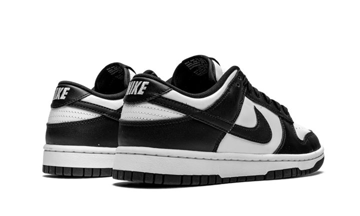 Nike dunk low black white backside